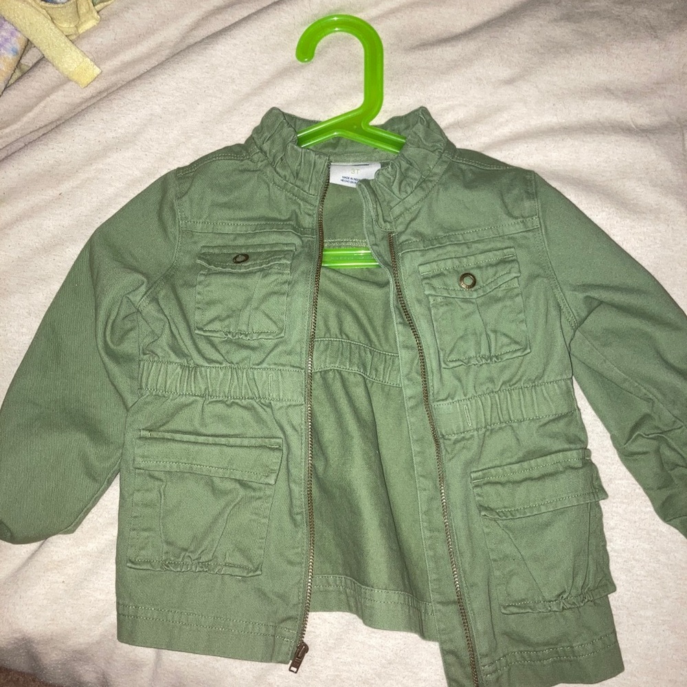 Worn once forest green jacket